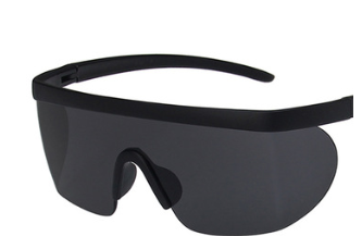 Real Film One Piece Sunglasses Oversized Frame Sunglasses