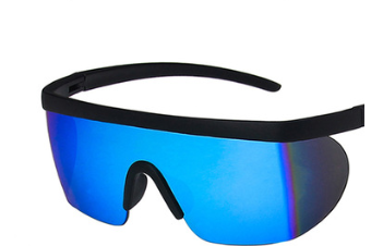 Real Film One Piece Sunglasses Oversized Frame Sunglasses