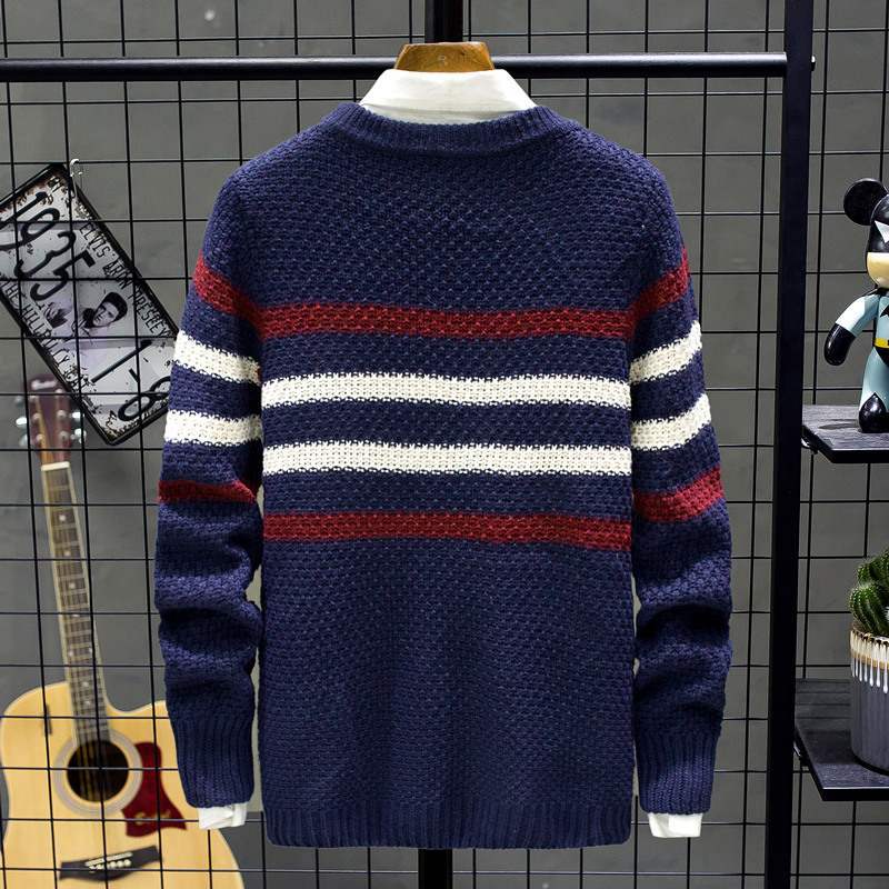 Round Neck Pullover Men's Sweater