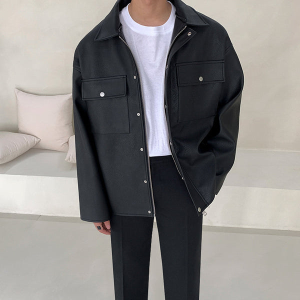 Locomotive Pilot Loose Leather Jacket
