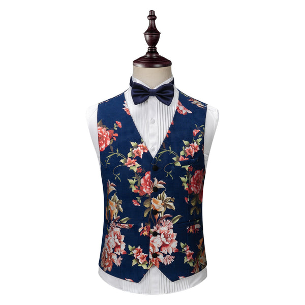 Men's printed dress suit three-piece suit for men