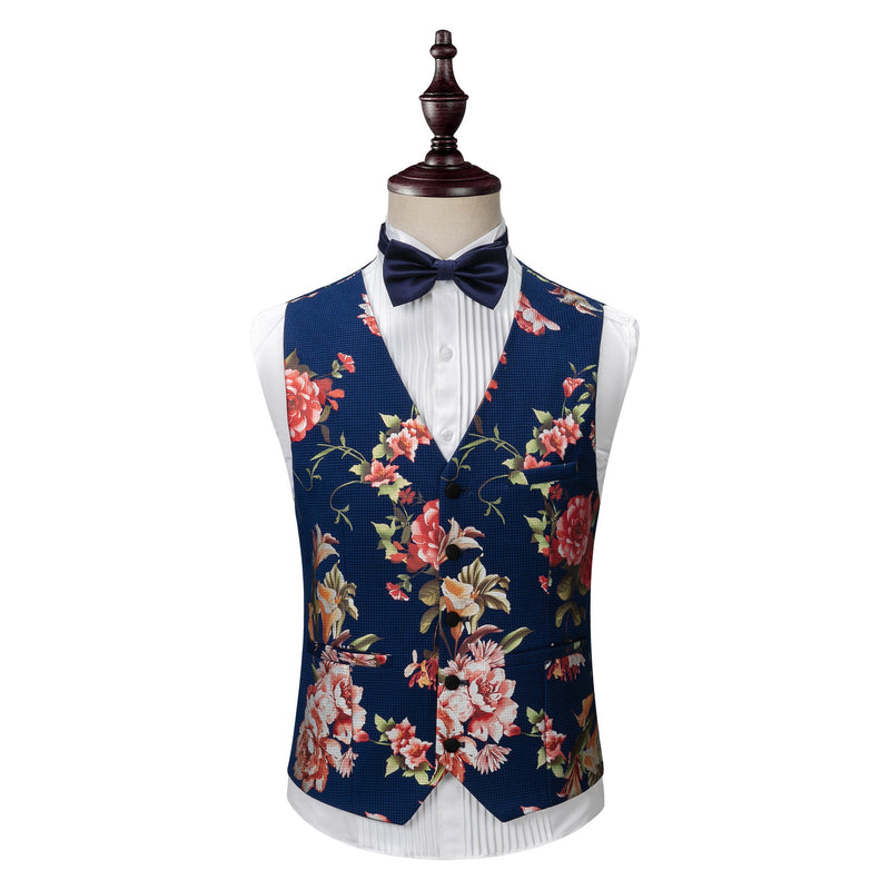 Men's printed dress suit three-piece suit for men