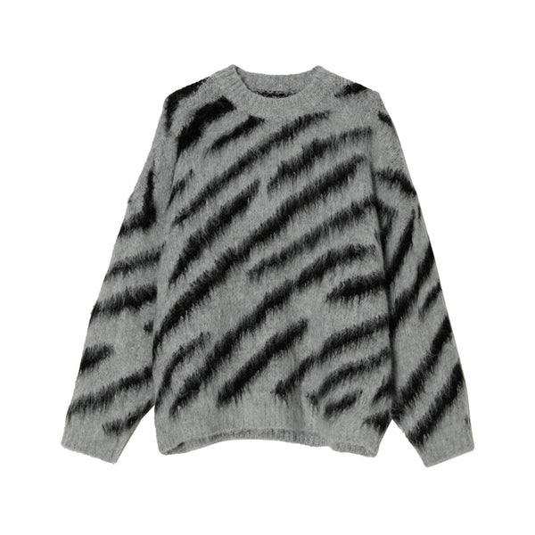 Zebra Pattern Sweater Men
