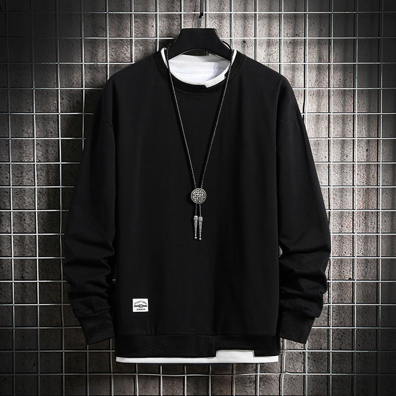 Round Collar Autumn Sweatshirt Men