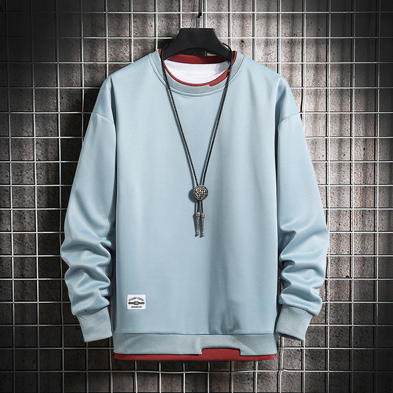 Round Collar Autumn Sweatshirt Men