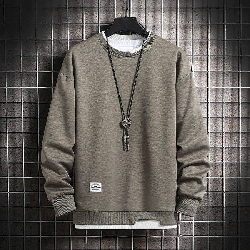 Round Collar Autumn Sweatshirt Men