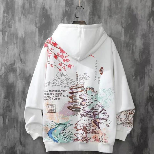 Loose Hooded Trendy Hip-Hop Student Jacket