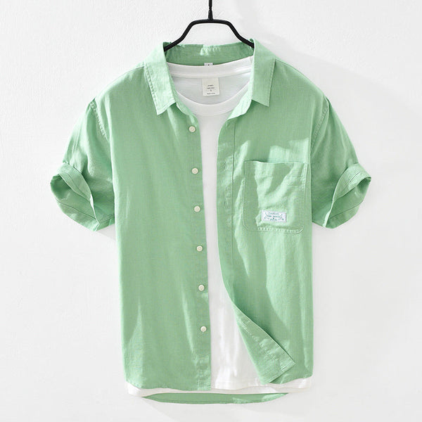 Men's Casual Cotton And Linen Shirts