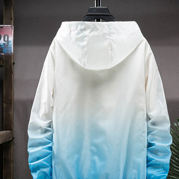 men's hooded zipper jacket