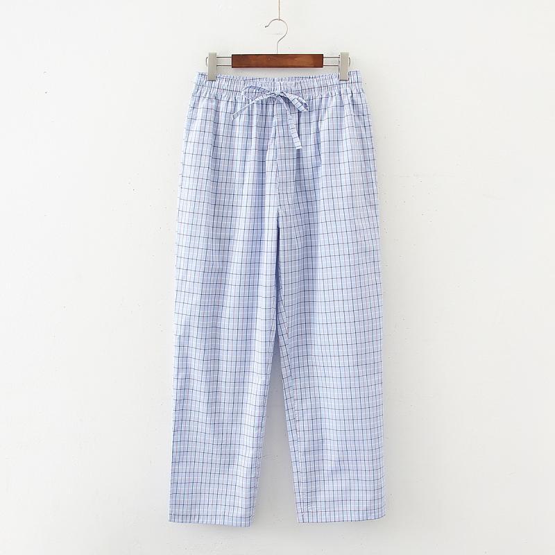 Men's Plaid Pajama Pants Pants Pure Cotton Breathable Pajamas