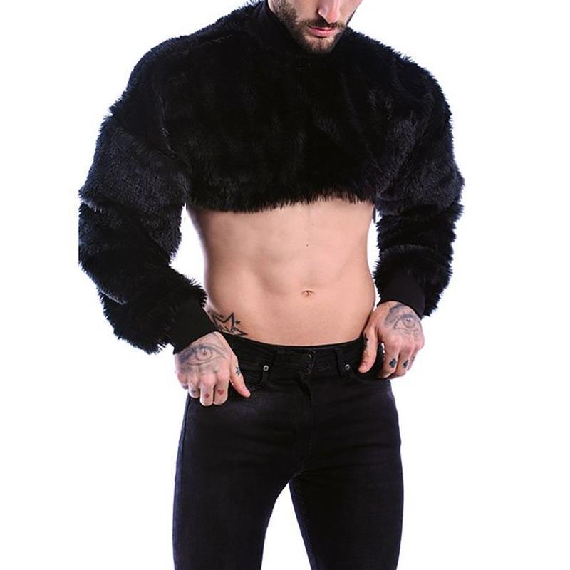 Cross-border  High-neck Furry Threaded Collar sweater