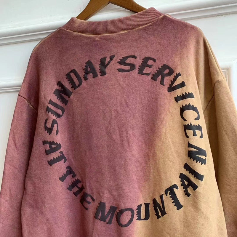 holy spirit tie-dye washed pullover sweater