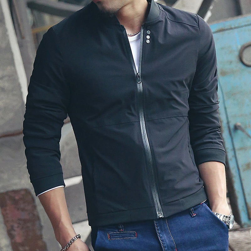 Solid color patchwork jacket