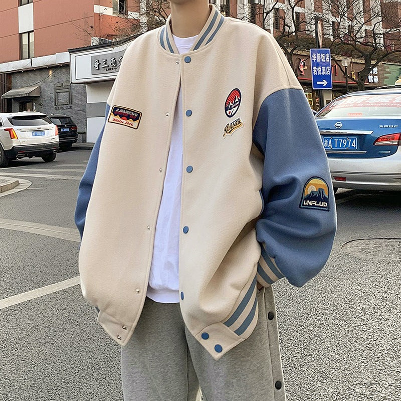 Retro All-match Handsome baseball Jacket