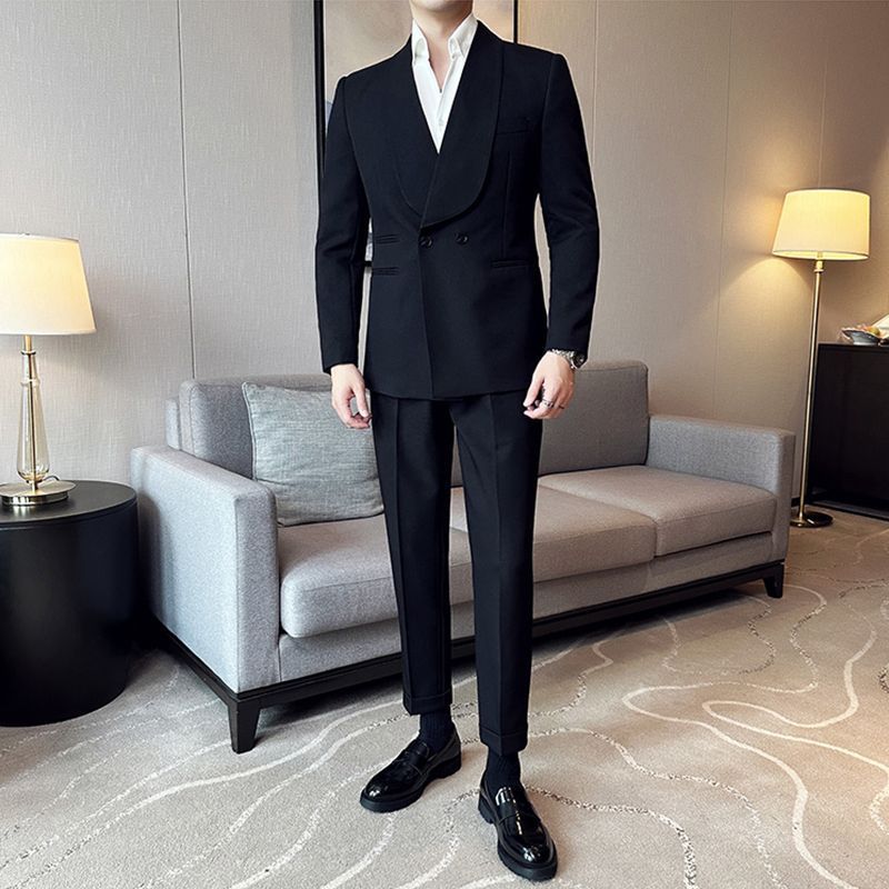 Double Breasted Men's Casual Suit