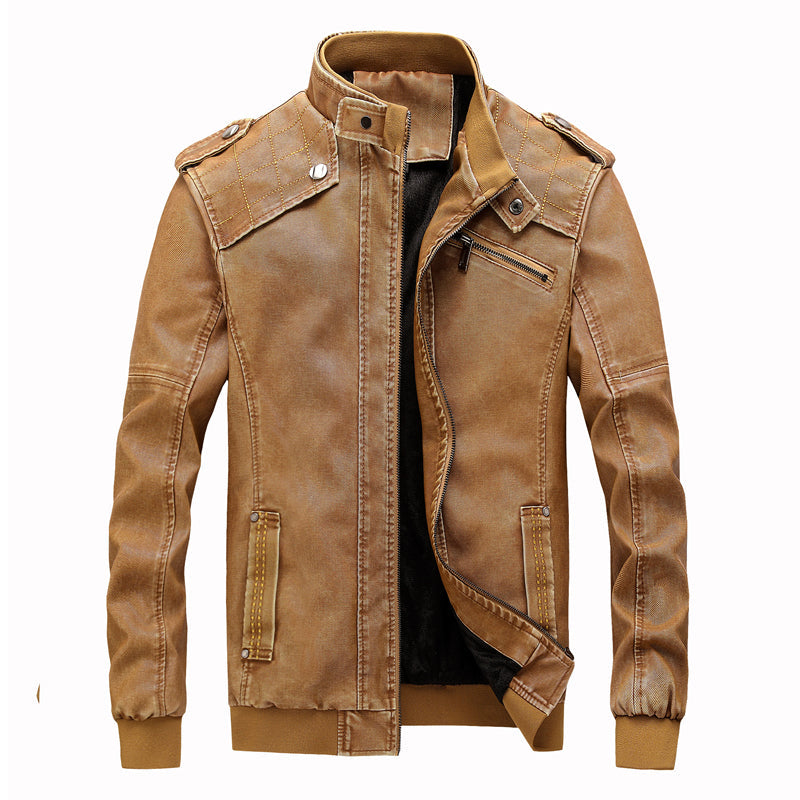 Men's PU Motorcycle Leather Jacket