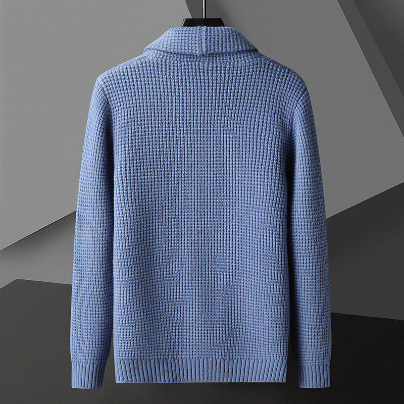 Lapel Button Cardigan Sweater