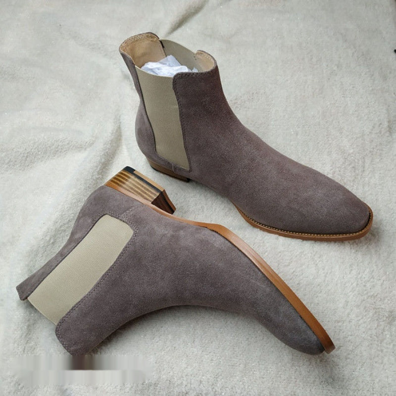 Men's Fall Winter All-match Buckskin Martin Boots