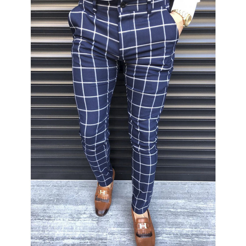 Men's Plaid business pant
