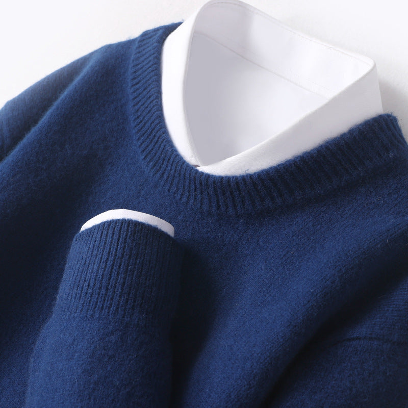 Men's Thickened Pullover Sheep Fur Sweater