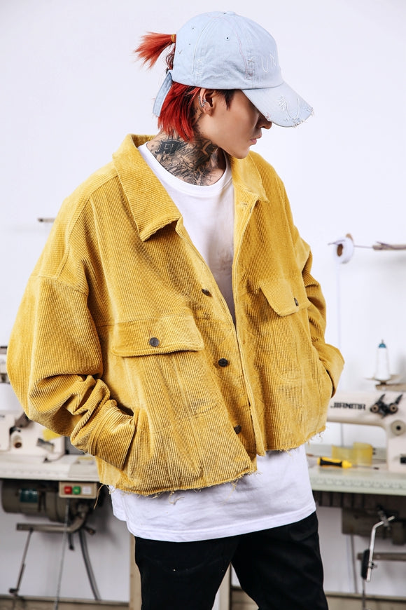Men & Women Hip Hop CUT OFF Jacket