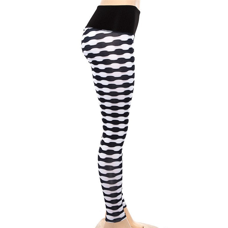 Sexy Girl Print High Waist Casual Sportwear Lift Hips Leggings