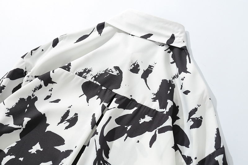 floral Long-sleeved shirt