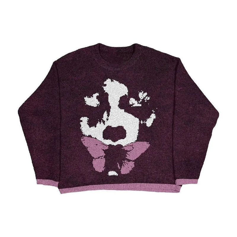 Men's Casual Round Neck Loose Pullover Sweater