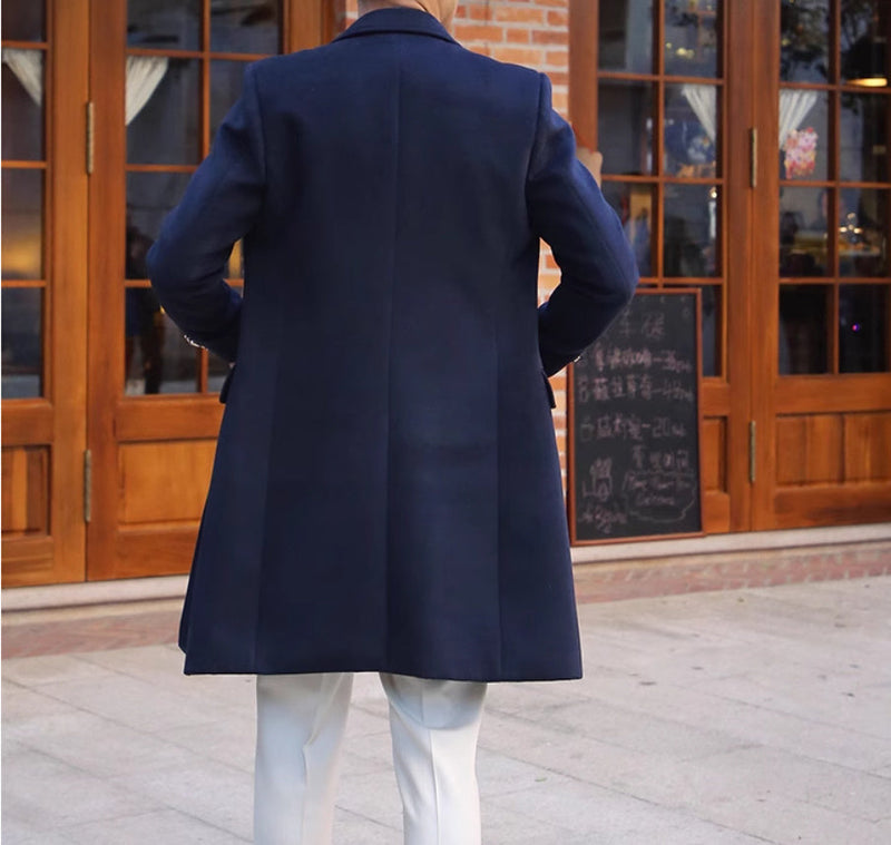Wool Slim Fit british coat