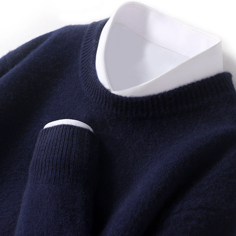 Men's Thickened Pullover Sheep Fur Sweater