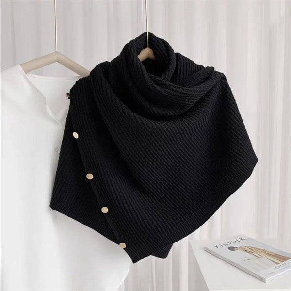 Cashmere Snood Cape Sleeveless Waistcoat