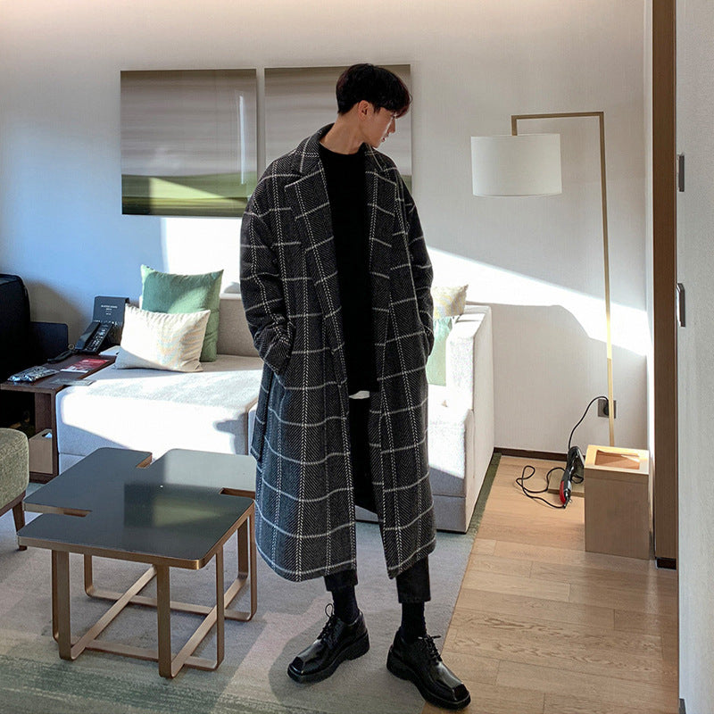 Long Windbreaker Woolen trench Coat