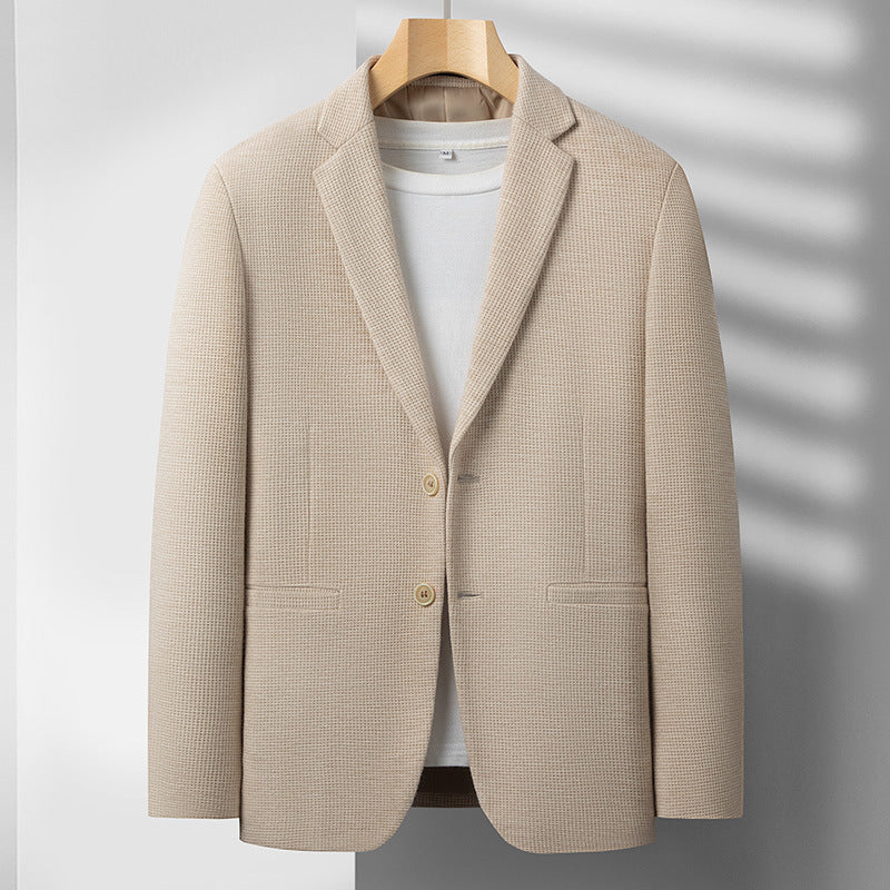 Spring And Autumn Spandex Blended Casual Suit Jacket