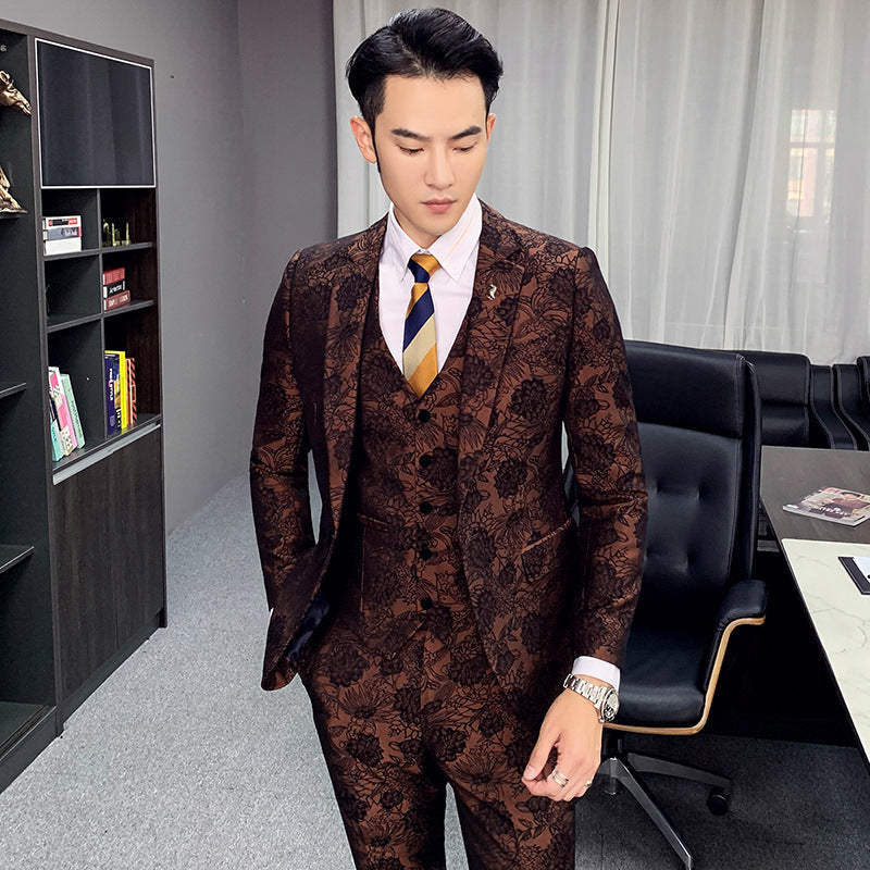Groom Wedding Dress Suit Three-Piece