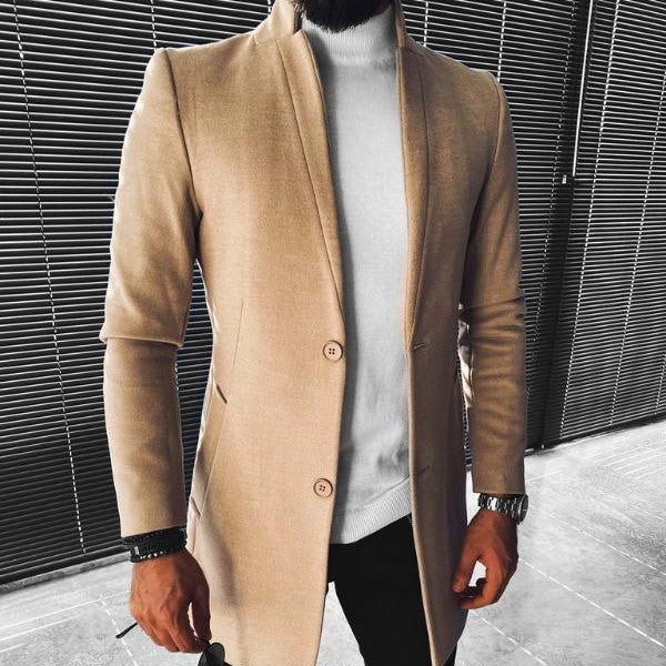 Woolen trench Coat men
