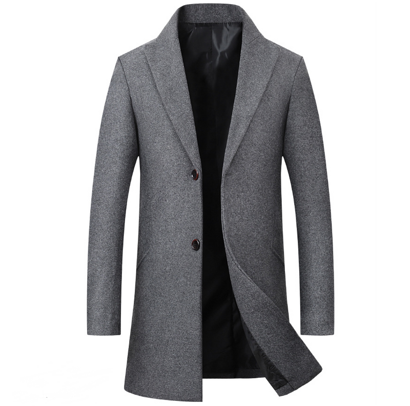 men's winter woolen coat