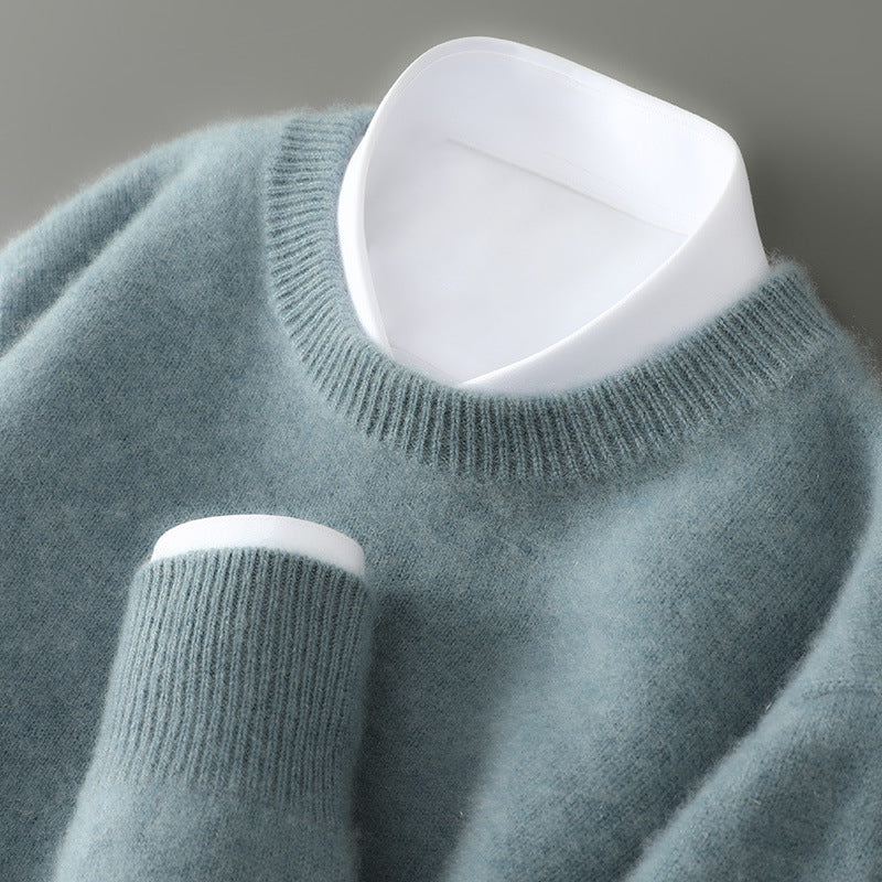 Men's Half-high Collar Thickened Loose Pullover sweater