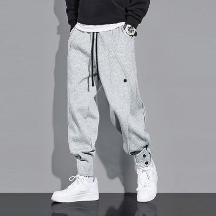 Breasted Ankle Banded Slacks Men's Pants