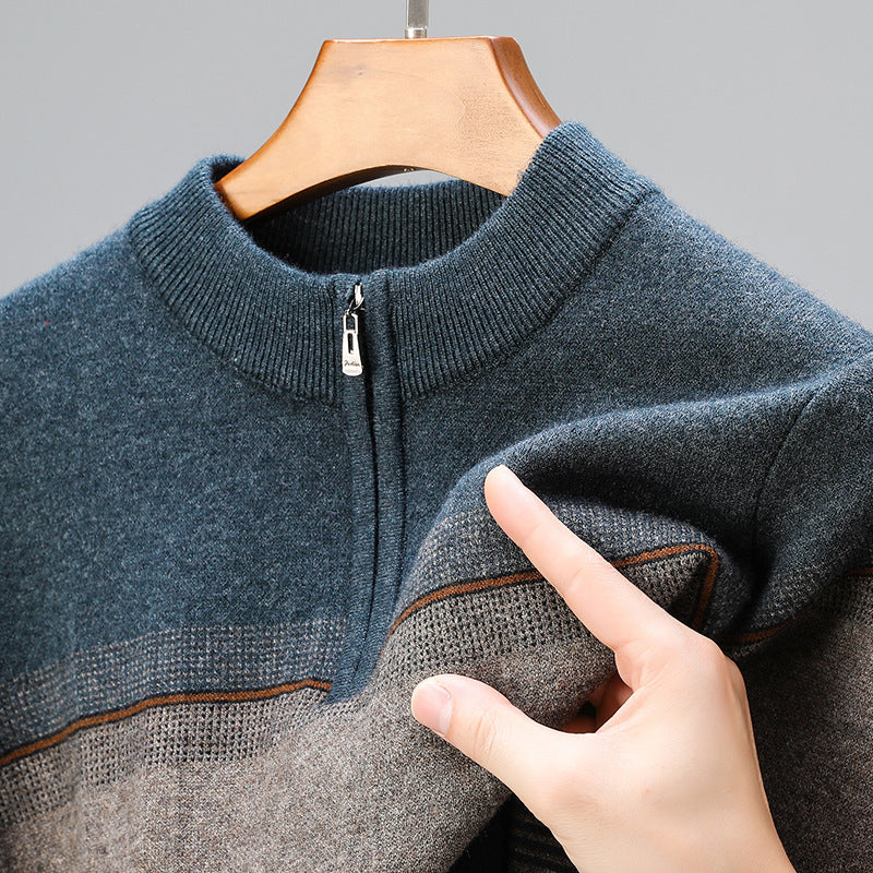 Men's Thickened Long-sleeved Sweater
