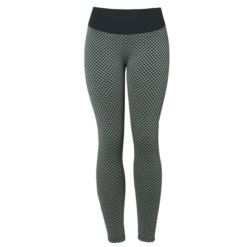 Plaid Leggings Fitness Yoga Pants Seamless High Waist Breathable Gym Leggings