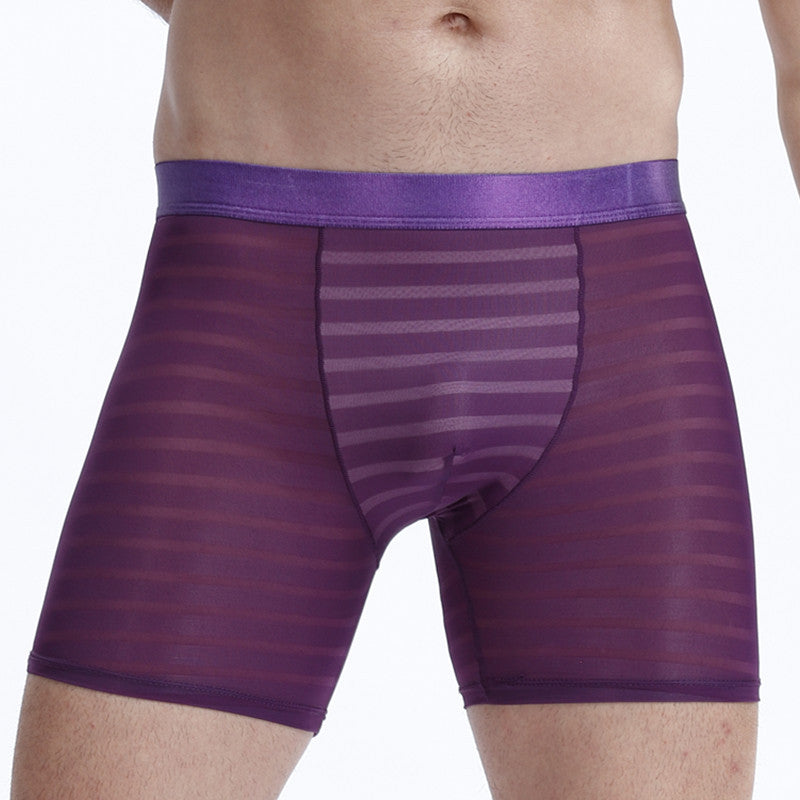 Air-permeable Long Boxer Briefs And Anti-wear Leg Trousers Head