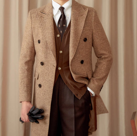Color Dots Mid-length trench Coat
