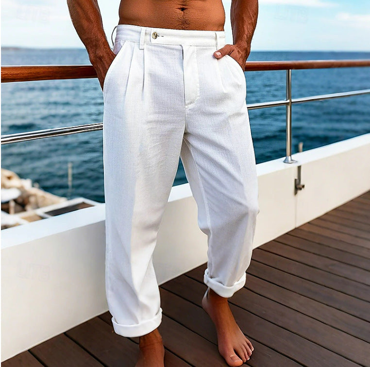 Men's Flat Comfortable Breathable Trousers