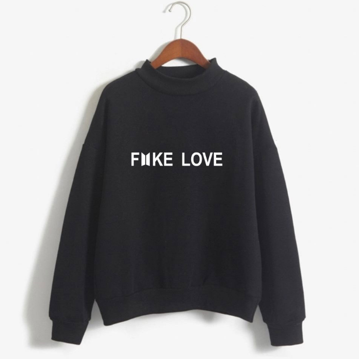 Fake Love high collar sweater