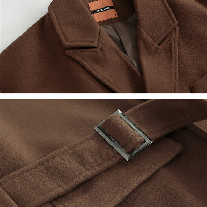 Double-sided Tweed Trench Coat