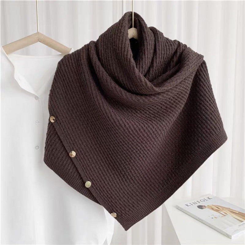 Cashmere Snood Cape Sleeveless Waistcoat