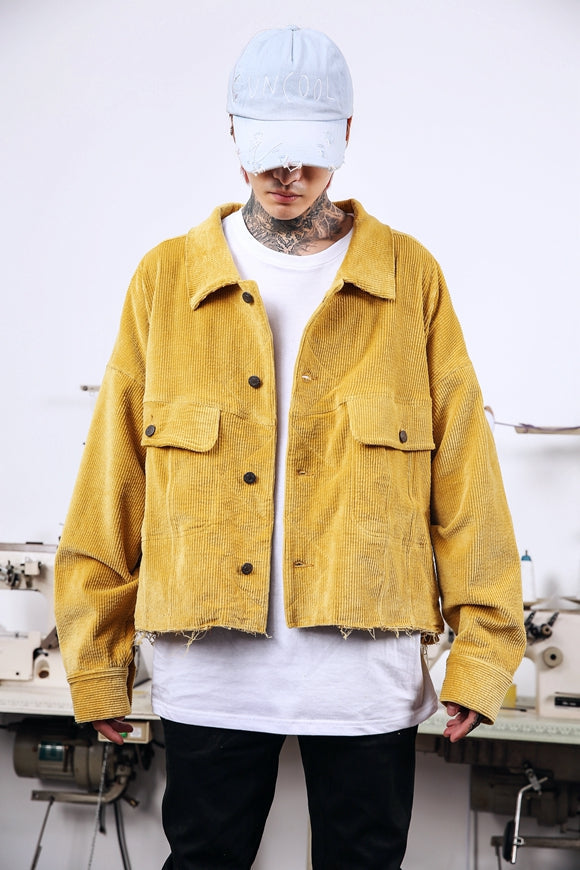 Men & Women Hip Hop CUT OFF Jacket