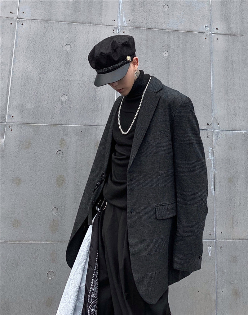 loose long sleeve suit for men