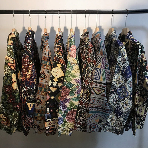 Men's Loose-fitting Autumn winter Japanese Woolen Shirt
