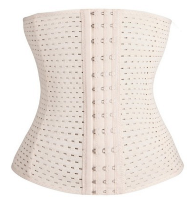 Women Hollow Tibial Belt Body-sculpting Breathable Rubber Corset Tummy Tucking Exercise Belt